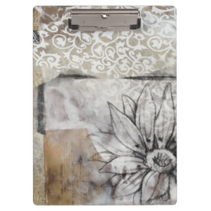 Collage Fleur II Klembord