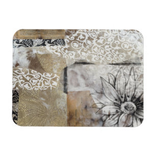 Collage Fleur II Magneet