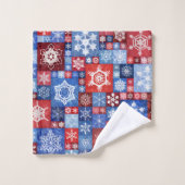 Collage flocon de neige du 250e anniversaire (Gant de toilette)