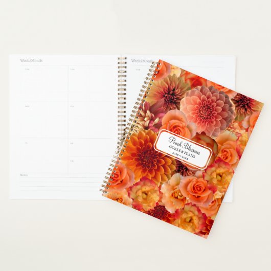 Collage Floral Orange Peach Big Vibrant Energizing (Devant avec enveloppe)