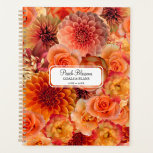 Collage Floral Orange Peach Big Vibrant Energizing