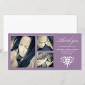 COLLAGE FORMEL PURPLE | CARTE DE REMERCIEMENTS mar (Devant / Derrière)