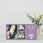 COLLAGE FORMEL PURPLE | CARTE DE REMERCIEMENTS mar (Debout devant)