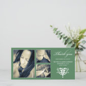 COLLAGE FORMEL VERT | CARTE DE REMERCIEMENTS maria (Debout devant)