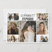 collage | Foto Aangepaste Verjaardag Wenskaart (Voorkant)