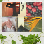 Collage Foto Afdrukken Gepersonaliseerd theehanddo Theedoek (Gevouwen)