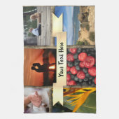 Collage Foto Afdrukken Gepersonaliseerd theehanddo Theedoek (Verticaal)