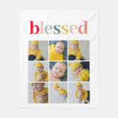 Collage Foto | Colorful Blessay Gift Fleece Deken (Voorkant)