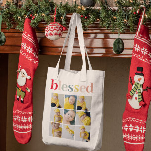 Collage Foto Colorful Blessay Gift Tote Bag