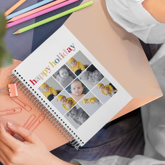 Collage Foto | Colorful Happy Holiday Planner