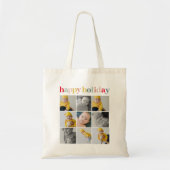 Collage Foto | Colorful Happy Holiday Tote Bag (Voorkant)