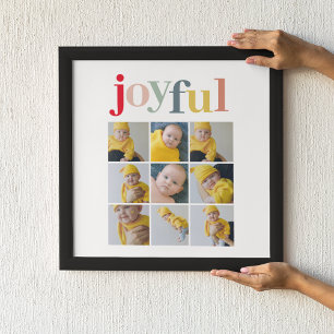 Collage Foto Colorful Joyful Holiday Gift Canvas Afdruk