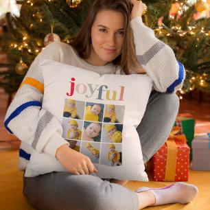 Collage Foto Colorful Joyful Holiday Gift Kussen