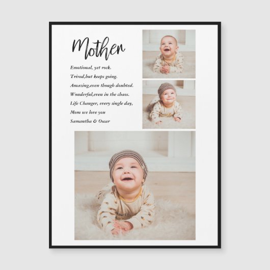 Collage Foto en beste moedercitaat Lovely Gift (Voorkant)