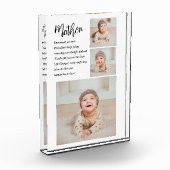 Collage Foto en beste moedercitaat Lovely Gift (Links)