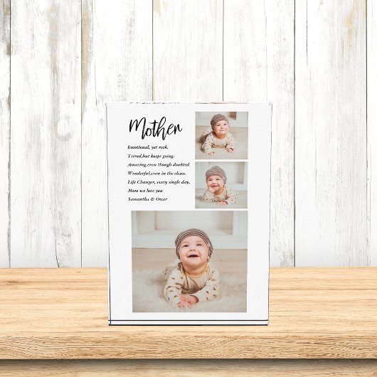 Collage Foto en beste moedercitaat Lovely Gift