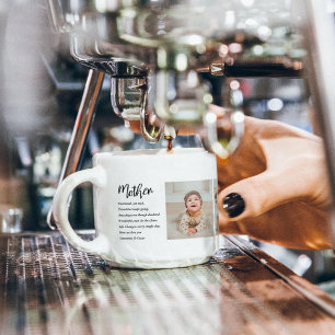 Collage Foto en beste moedercitaat Lovely Gift Espresso Kop