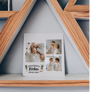 Collage Foto en Grandma Kitchen zijn altijd open