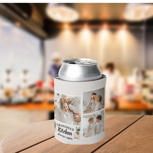 Collage Foto en Grandma Kitchen zijn altijd open Blikjeskoeler