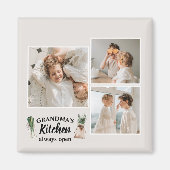 Collage Foto en Grandma Kitchen zijn altijd open Magneet (Voorkant)
