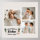 Collage Foto en Grandma Kitchen zijn altijd open Poster (Voorkant)
