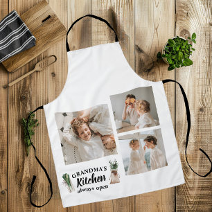 Collage Foto en Grandma Kitchen zijn altijd open Schort