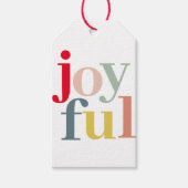 Collage Foto en kleurrijke vreugde | Vakantiegeld Cadeaulabel (Voorkant)