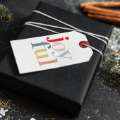 Collage Foto en kleurrijke vreugde | Vakantiegeld Cadeaulabel