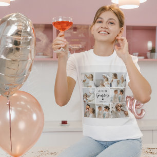Collage Foto Gray We houden van je oma Best Gift T-shirt