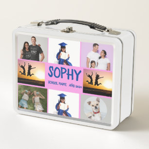COLLAGE foto Lunchbox PINK, PAARSE aan te passen