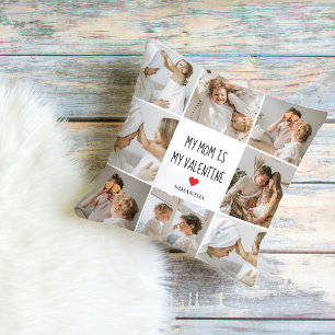 Collage Foto Mijn moeder is mijn Valentijn Gift Buitenkussen