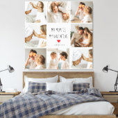 Collage Foto | Mijn moeder is mijn Valentijn Gift Canvas Afdruk (Insitu (Slaapkamer))