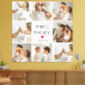 Collage Foto | Mijn moeder is mijn Valentijn Gift Canvas Afdruk (Insitu (Woonkamer))