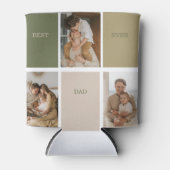 Collage Foto Modern Best Pap Ever Gift Blikjeskoeler (Voorkant)