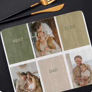 Collage Foto Modern Best Pap Ever Gift Snijplank