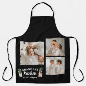 Collage Foto & Opa Keuken is altijd open Schort (Voorkant)