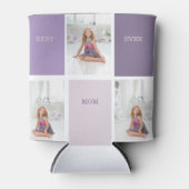 Collage Foto Paars Best Mam Ever Cadeft Blikjeskoeler (Voorkant)