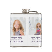 Collage Foto Paars Best Mam Ever Cadeft Heupfles (Achterkant)