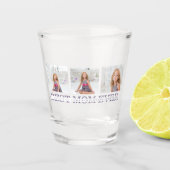 Collage Foto Paars Best Mam Ever Cadeft Shot Glas (Voorkant)