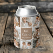 Collage Foto Pap We houden van je gelukkige vaderd Blikjeskoeler