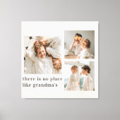 Collage Foto & Quote Best Grandma Gift Canvas Afdruk (Voorkant)