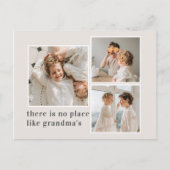 Collage Foto & Quote Best Grandma Gift Feestdagenkaart (Voorkant)