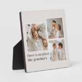 Collage Foto & Quote Best Grandma Gift Fotoplaat (Voorkant)