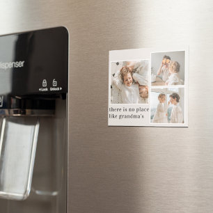 Collage Foto & Quote Best Grandma Gift Magneet