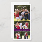 Collage-fotokaart | Aangepaste bedankkaart (Voorkant / Achterkant)