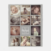 collage fotoraster fleece deken (Voorkant)