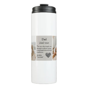 Collage Foto's Beste Gift voor Dad Thermal Tumbler Thermosbeker