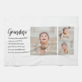 Collage foto's en beste grootmoeder ooit theedoek (Horizontaal)