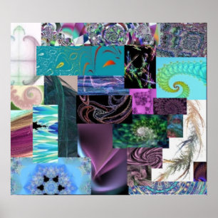 Collage fractal : impression tressée