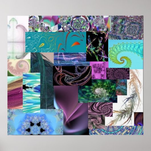 Collage fractal : impression tressée (Devant)